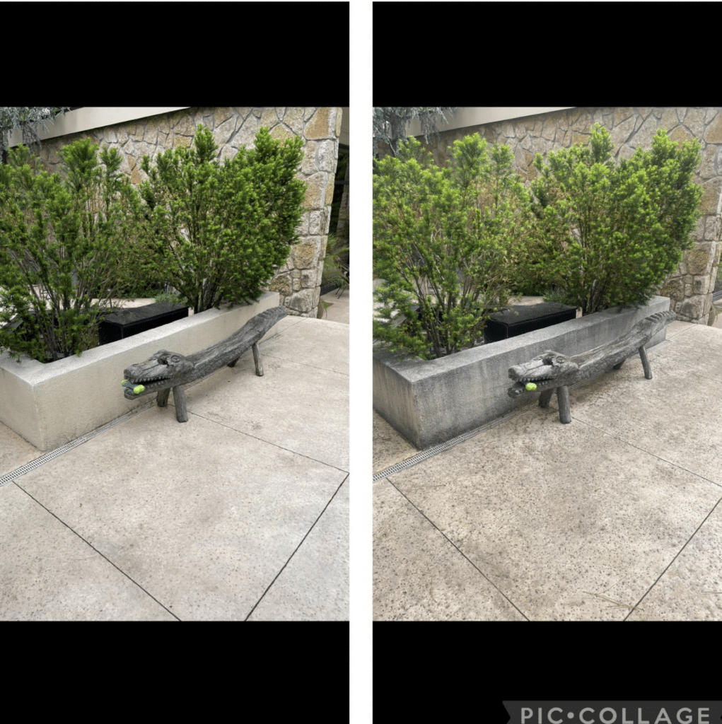 Pressure Washing Before After