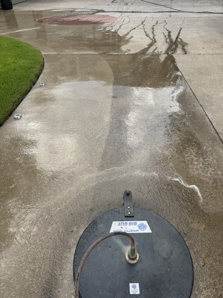 Pressure Washing on Concrete