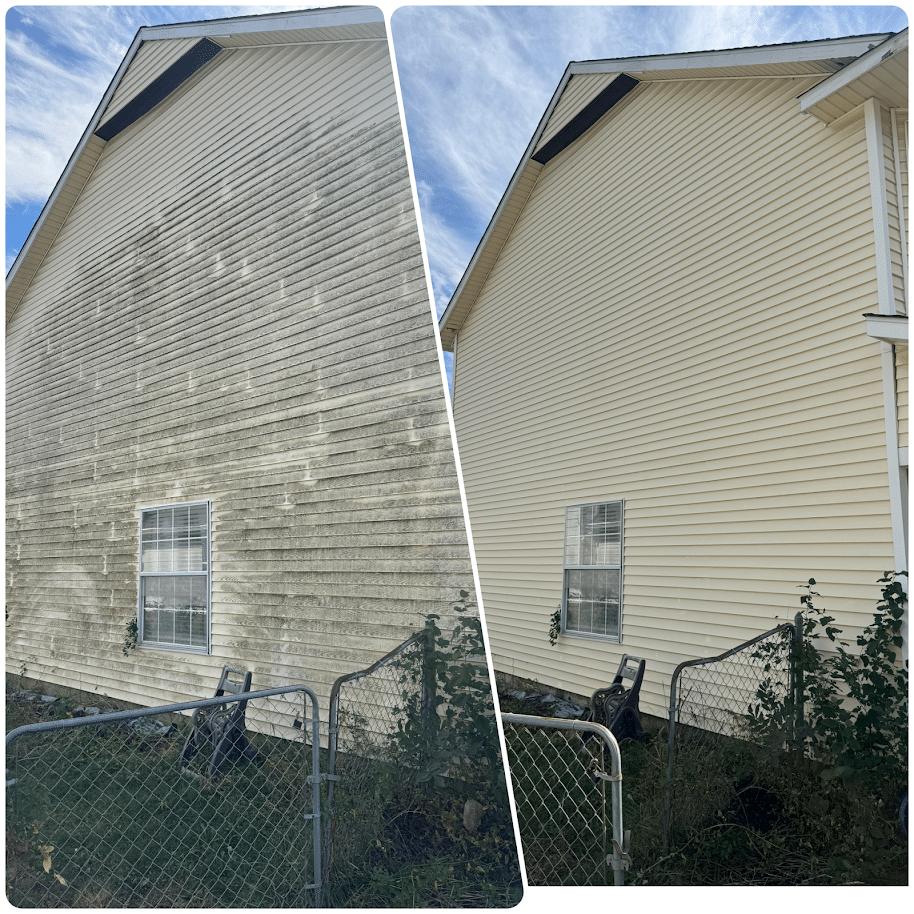 Soft Wash on Vinyl Home